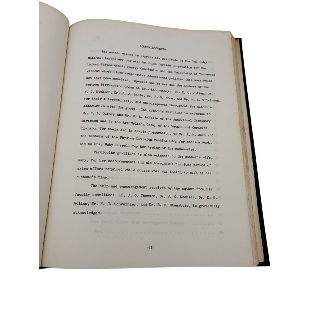 1965 UT Dissertation Magnetic Structure Rare Earth Alloys Harry Child Oak Ridge - Picture 4 of 10